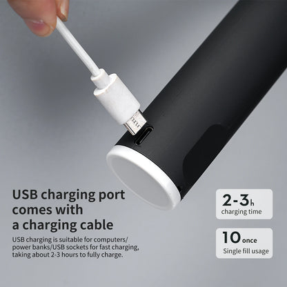 Powerful Milk Frother Wand Mini Handheld Milk Frother Whisk Rechargeable Drink Mixer for Coffee Lattes.