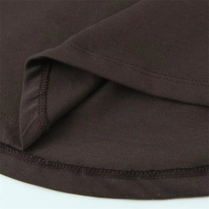 Women's Tri Color Side Folded Decorative T-shirt Round Neck Long Sleeve Spring/Summer New Casual Women's Clothing.