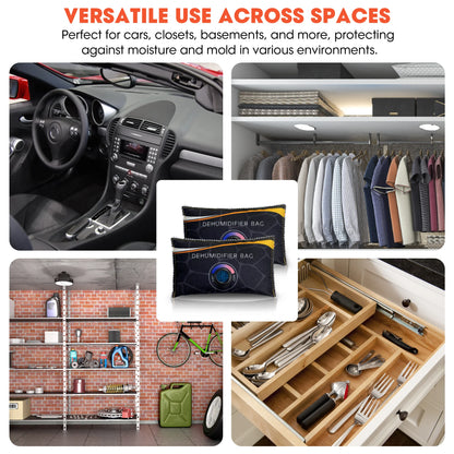 Car Dehumidifier Dehumidifier Bag Desiccant Desiccant Pack Reusable Silicone Moisture Absorbent Pack Household Car Multifunction.