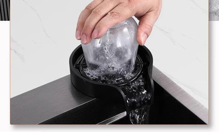 Gray Stainless Steel Kitchen Sink Large Single Slot Multifunctional Nano Honeycomb Embossed Wash Dish Basin Undermount Basin