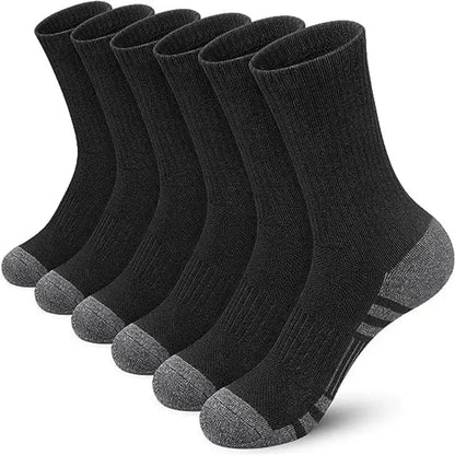 6/12 Pairs Men's Outdoor Gym Socks High Quality Comfortable Soft Ground-Gripping Football Large Size New Style.