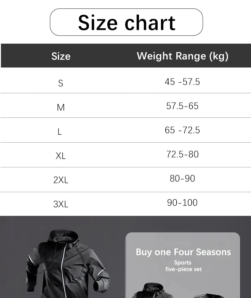 Fashion Breathable Running Sports Suit Men's Fitness Clothes All-Seasons Professional Morning Running Clothes Quick Dry Training.