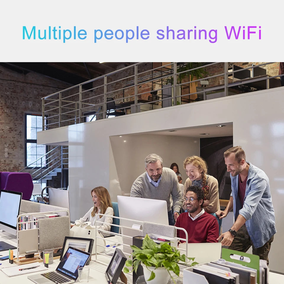 KuWFi 4G LTE Router 750Mbps Home Hotspot Support 32 Users Wifi Router LAN WAN Roteador 2.4G 5.8G Dual Band With SIM Card Slot.