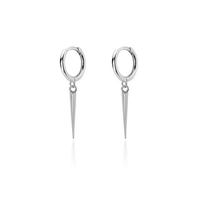 Silver Gold Color Hoop Earring Trendy Punk Hip Hop Rivet Ear Rings for Women Gothic Party Jewelry Pendientes Orecchini 2025.