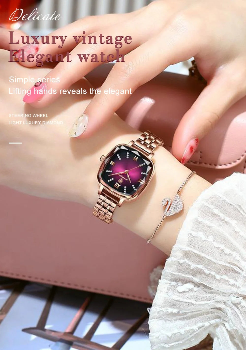 POEDAGAR High Quality Luxury Women Watch Stainless Steel Square Waterproof Quartz Ladies Wristwatches Dress Elegant Femme Clocks.