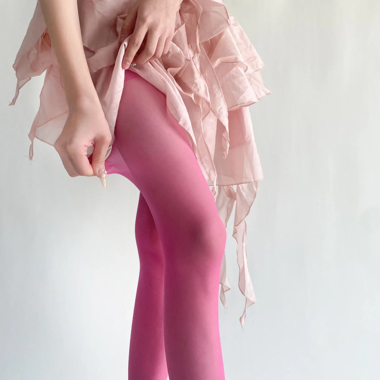 Blue Green Ultra-thin Nylon Thigh High Stockings Pantyhoses Women Sexy Women Tights Velvet Sexy Lingeries Hosiery Body Stockings