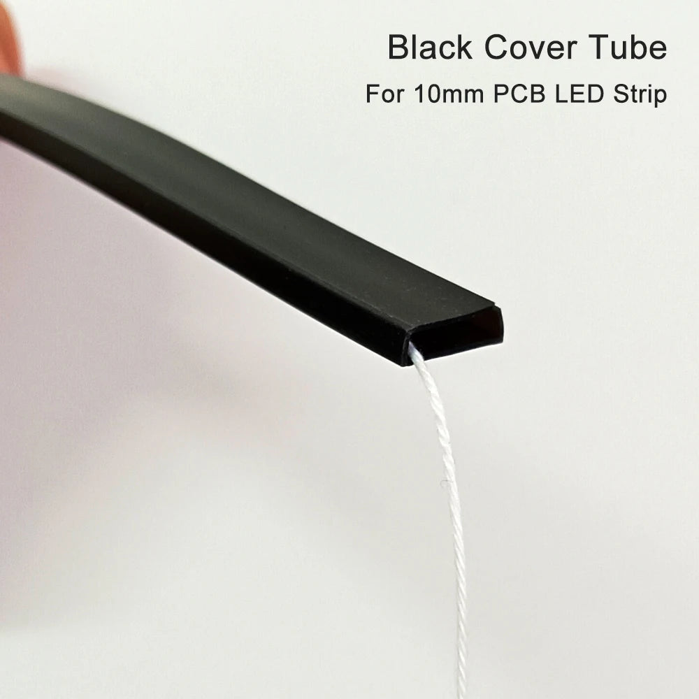 WS2812B LED Strip Individually Addressable IP67 Waterproof With Black White Transparent Cover Tube 10mm 5050 RGB 3Pin 60LEDs/m.