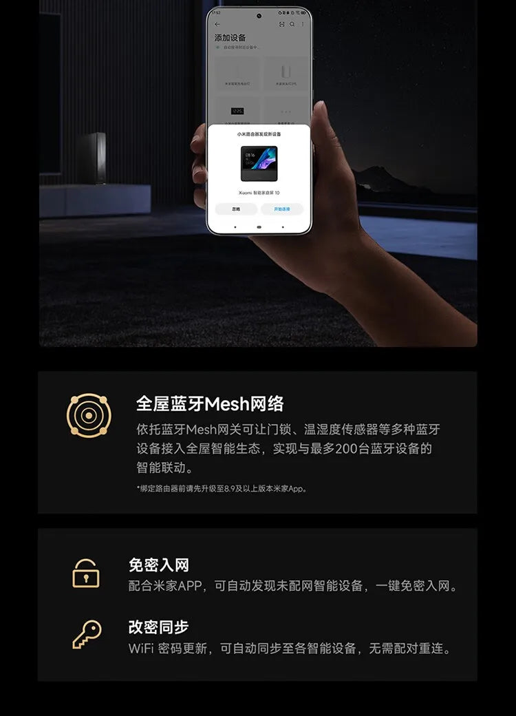 Xiaomi Router BE6500 Pro Wifi 7 Hub Gateway IPTV 2.5G Ethernet Port 1GB Large Memory OFDMA IPV6 WPA3 Repeater Signal Amplifier