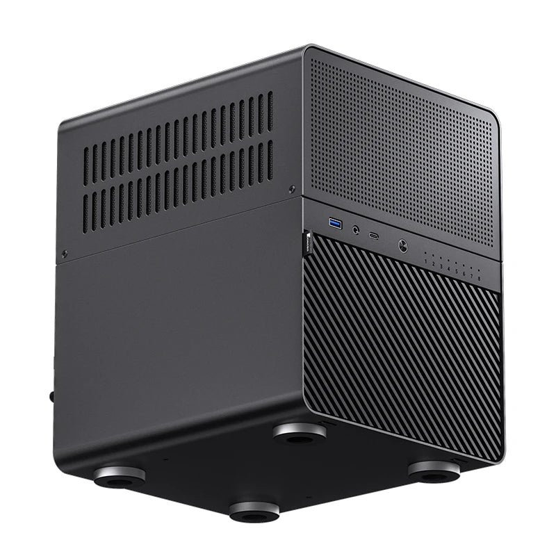 JONSBO N3 NAS Mini Case All-In-One Aluminum ITX Chassis 8 Hard Disk Location Support 130mm CPU Cooler 250mm Graphics Card.