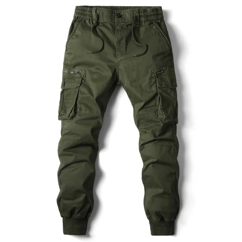 Cargo Pants Men Jogging Casual Pants Cotton Full Length Tactical Military Pants Trousers.