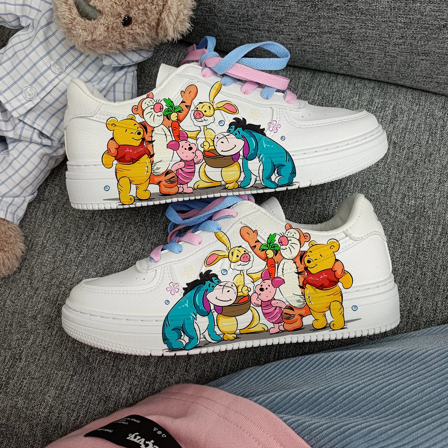 New The Disney family cartoon girls  princess cute Casual shoes non-slip soft bottom sports shoes for girl gift.