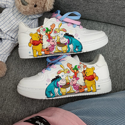 New The Disney family cartoon girls  princess cute Casual shoes non-slip soft bottom sports shoes for girl gift.