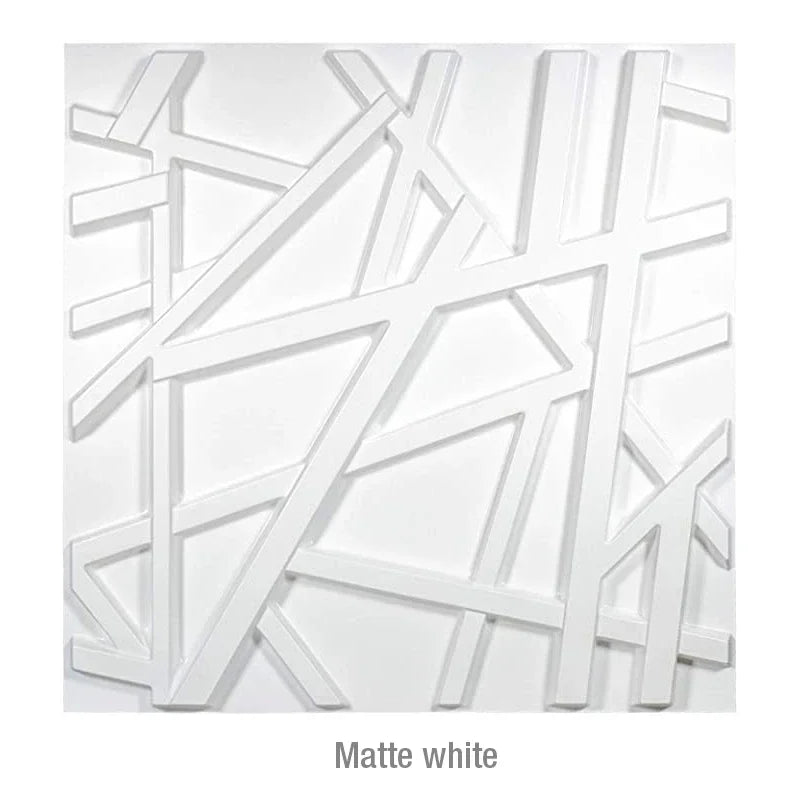 4pcs 50x50cm 3D wall panel Geometric lines 3D wall sticker wallpaper mural diamond design decor tile 3d mold 90's aesthetic room