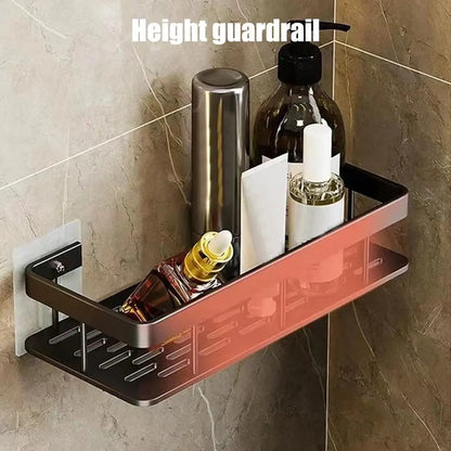 Schlag Kostenloser Wand Badezimmer Regal Kein Bohren Dusche Regal Küche Lagerung Organizer Shampoo Rack Make-Up Lagerung Organizer