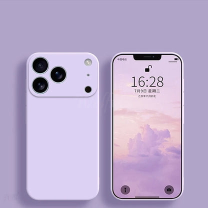 For iPhone 17 Pro Case Liquid Silicone Plain Rubber TPU Case For iPhone 17 Pro Cover Protector For iPhone 17 Air Pro Max Case