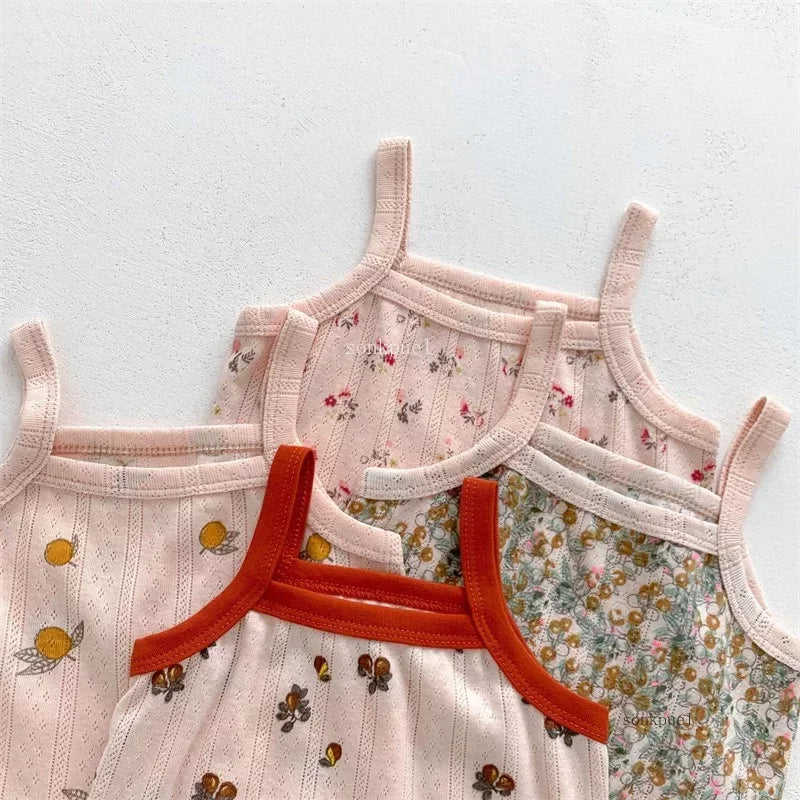 Baby Kleidung Sets Sommer Kleinkind Mädchen Strap Anzüge Baumwolle Druck Baby Jungen Tops T und Shorts Infant Trainingsanzug Neugeborenen Sets.