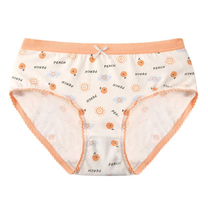 New Women Panties Antibacterial Cotton Lace Underwear Women's Floral Sweet Girls Briefs Mid-waist Shorts Female Lingerie M-XXL