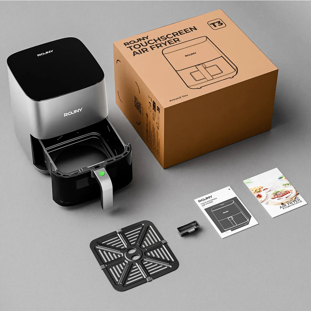 5L Air Fryer, Electric Hot fryer Oven Oilless Cooker with Touch Control & Nonstick Basket & Visible Window, Family Size.