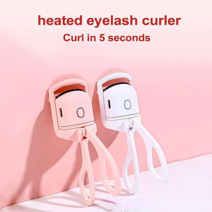 Electric Eyelash Curler USB Rechargeable Quick Heat Portable Fast Forming Long Enduring Curl for Eyes.