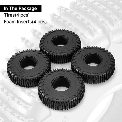 INJORA S5 122*36mm 1.9" XHX Pin Wheel Tires for 1/10 RC Crawler Car (T1923).