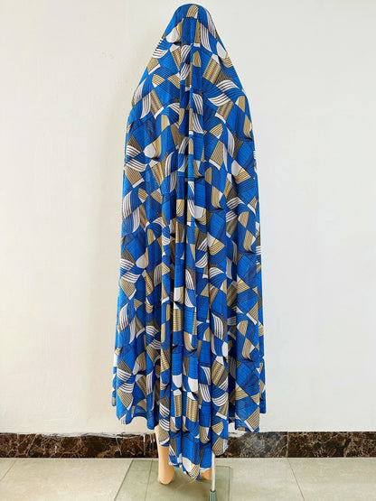 6XL  Muslim Womens Hooded Abaya African Sleeveless Prayer Garment Kaftan Dress With Hijab Floral Dubai Saudi Robe Ramadan