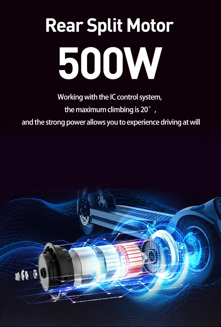 JOYOR Y6-S Electric Scooter for Adults 500W Motor 48V 18Ah Foldable Electric Scooter 10 Inch Tire City Commuter Electric Scooter.