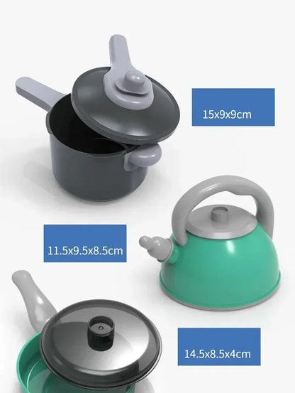 Kids Kitchen Toys Set 92/86/69/59PCS Play Kitchen Accessories Kit with Play Pots Pretend Food Cooking Toy Toddler Girls Boy Gift.