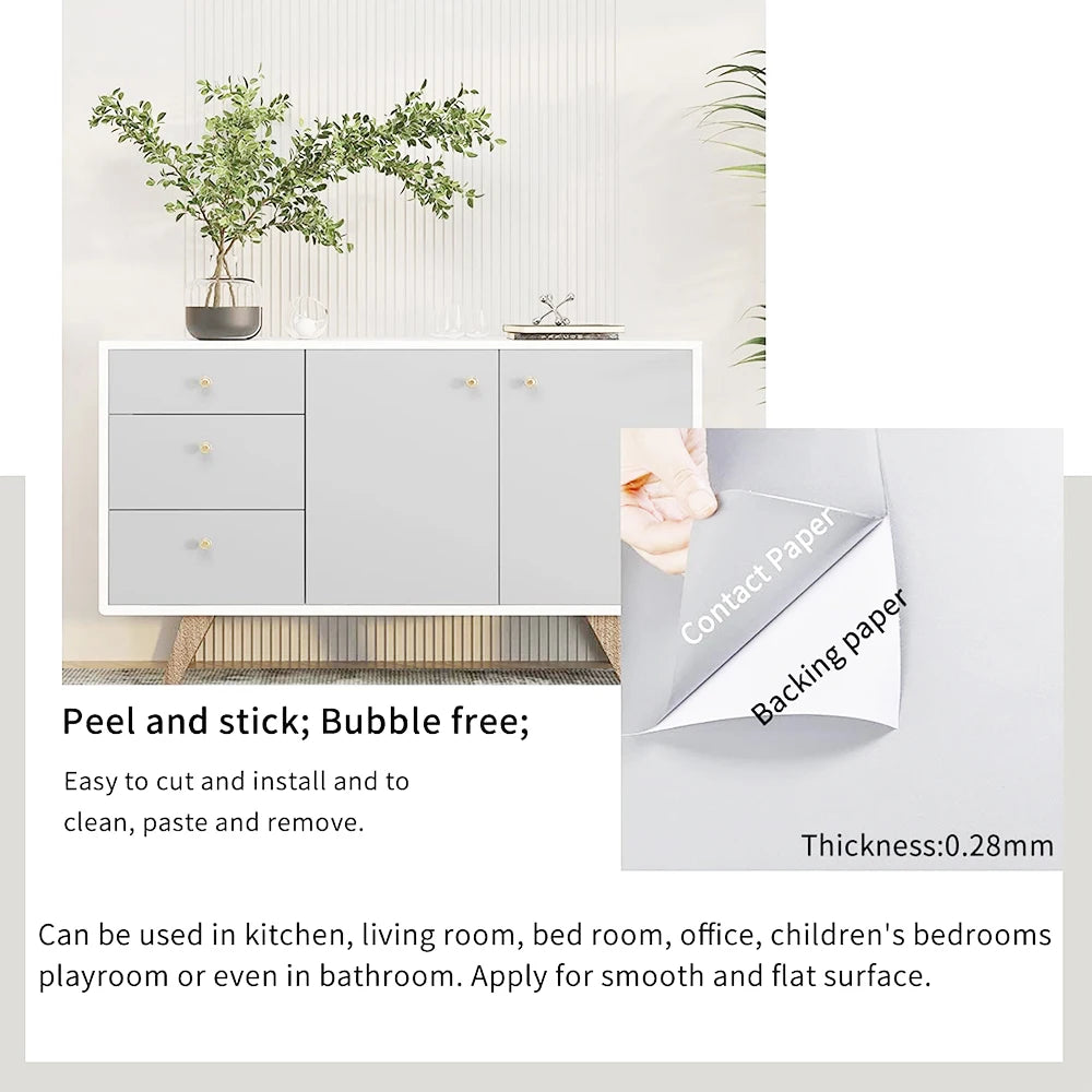 55 cm Breite, selbstklebende Folie, schwarz, matt, verdickter Aufkleber, Möbel, Küche, für Schränke, Tische, Wand, DIY-Renovierungstapete