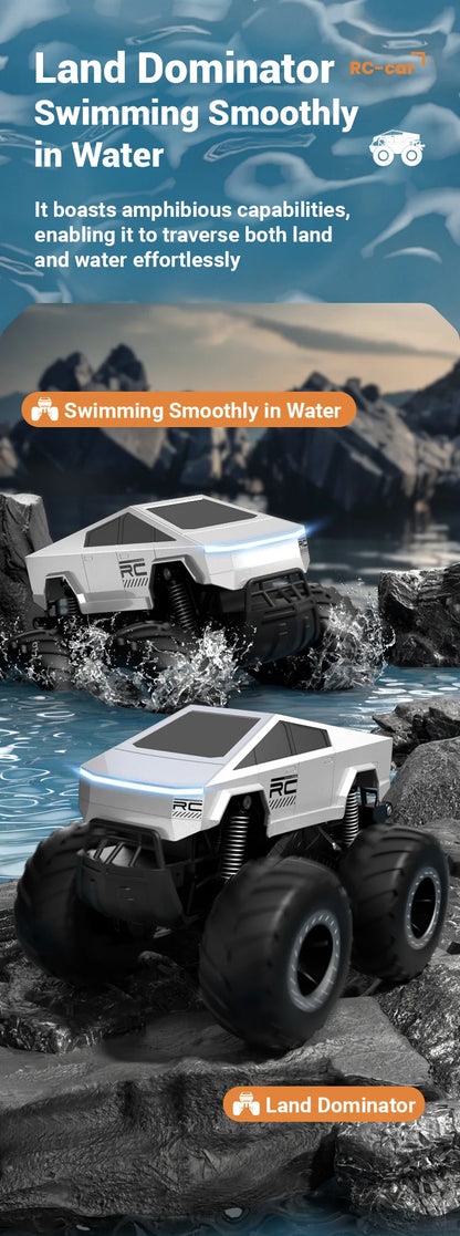 JJRC Auto Remote Control Car Alloy Rc Cars Trucks Vehicle Full-Scale Car Motorcycle Camping Trailer Toys for Boys Kids Children.