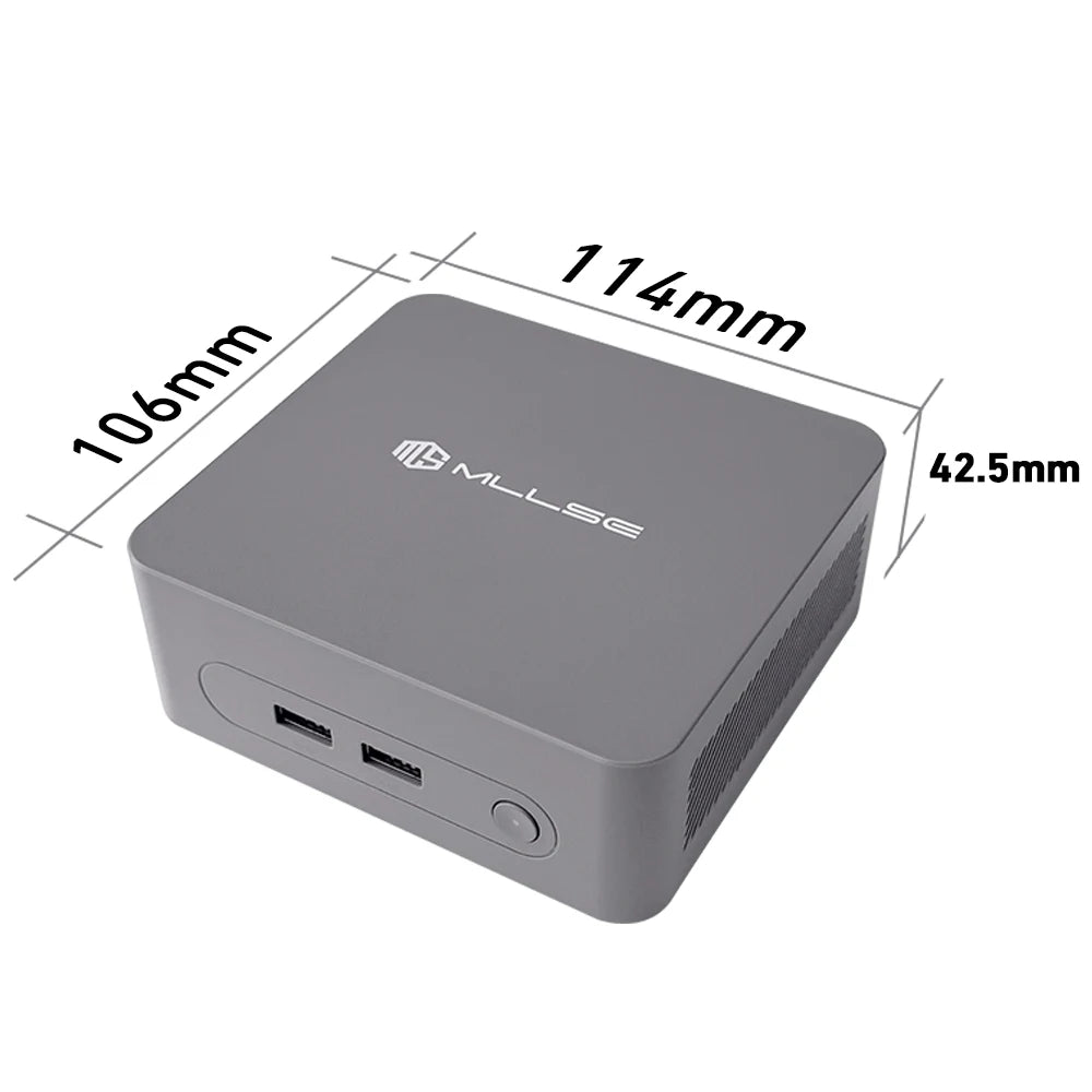 MLLSE G3 Mini PC Intel 12th Alder Lake N100 DDR4 8GB RAM 256GB ROM WiFi 5 BT4.2 Windows 11 Pro Desktop Computer  HDMI*2.