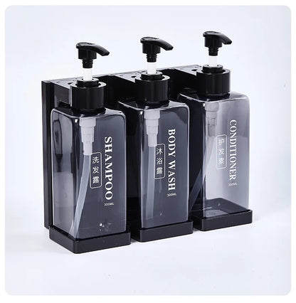 300 ml Hotel-Seifenspender zur Wandmontage, nachfüllbarer Shampoo- und Spülungsspender, für Badezimmerbedarf, Hotelparty