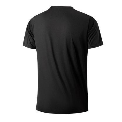 Summer Ice Silk Short Sleeve T-Shirt Men New Quick Dry Breathable Air Conditioning Outdoor Sun Protection Running Outer Wear.