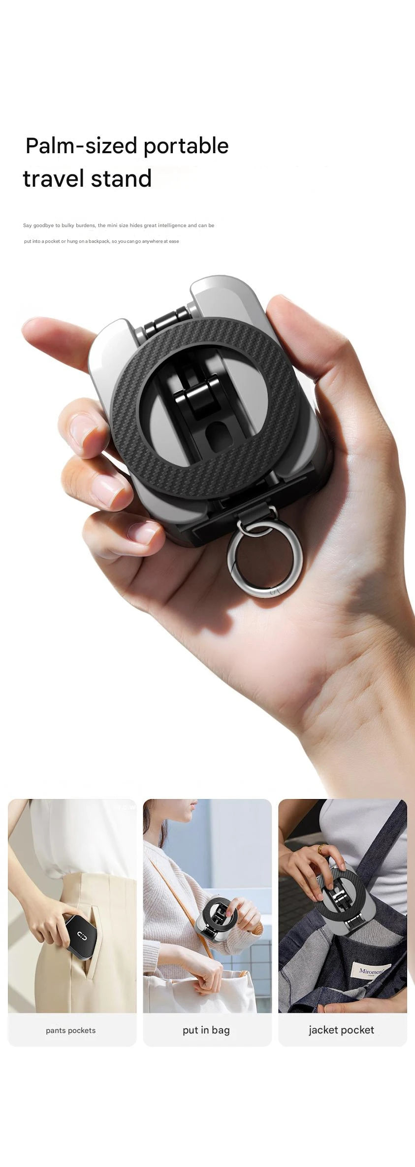 2026 Magnetic Phone Holder Airplane High Speed Rail Stand Portable Desktop Multi functional Travel Fitness Vlog Kitchen Live.