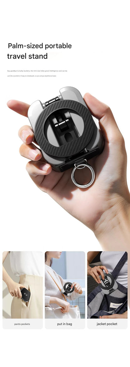 2026 Magnetic Phone Holder Airplane High Speed Rail Stand Portable Desktop Multi functional Travel Fitness Vlog Kitchen Live.