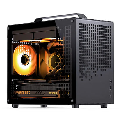 JONSBO Z20 MATX Case Detachable Handle Supports 240 Water-cooled 363mm Graphics Card Side  Transparency Desktop Mini PC Chassis.