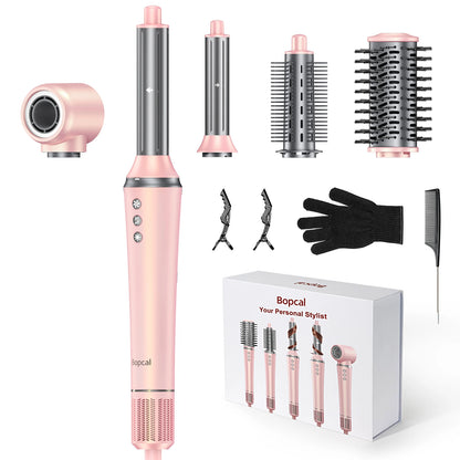 5 in 1 Hair Dryer,Multi Styling Tool,Straightener & 32mm Curling 300 Million Negative Ions Hair Care 1-3 Mins Quick Drying Gifts