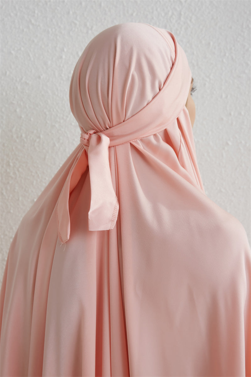 Muslimische Abaya mit Kapuze, Smockärmel, einteiliges Gebetskleid, Damen, Jilbab, islamische Kleidung, Dubai, Saudi-Arabien, schwarze Robe, türkische Bescheidenheit
