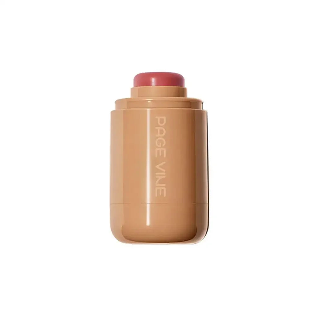 New PAGE VINE Pocket Blush Stick Cream 2-in-1Lip and Cheek Hydrating Stick Natural Rouge Powder Blush Cream Korea Pink Cosmetics