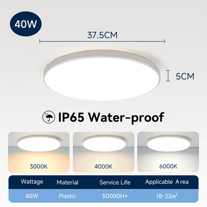 Wasserdichte Badezimmer Lampe Decke Led-deckenleuchten 18W 30W 40W Runde Led-deckenleuchte Für Küche Wohnzimmer wc Zimmer 220V.