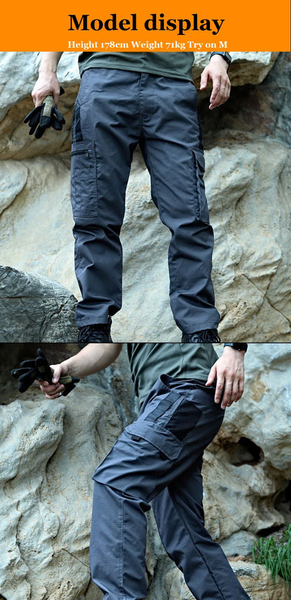 New Tactical Work Pants Men Outdoor Cargo Trousers Multi-pocket Waterproof Pant Autumn Spring Outdoor Workwear Hiking Trousers.