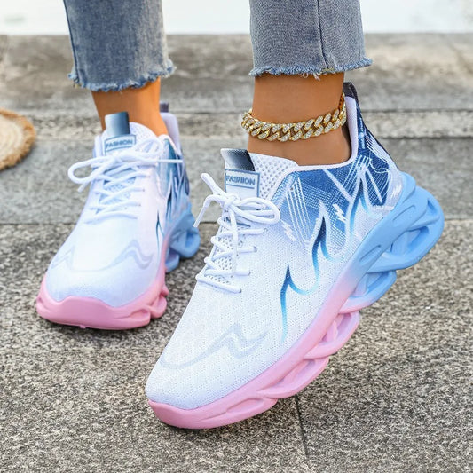 Frauen Casual Sport Schuhe Atmungsaktive Leichte Turnschuhe Anti-slip Wohnungen Laufen Outdoor Wanderschuhe Weibliche Vulkanisierte Schuhe