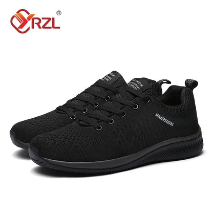 YRZL Sneakers Men Running Shoes Lightweight Sport Shoes Classical Mesh Breathable Casual Shoes Fashion Man Sneakers