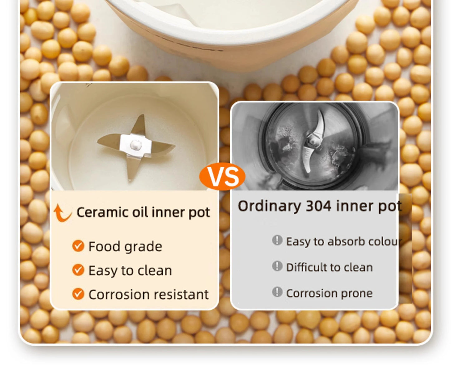 350ML Soybean Milk Machine Automatic Intelligent Food Blender Electric Fruit Juicer Water Boiling Kettle Rice Paste Maker 220v.