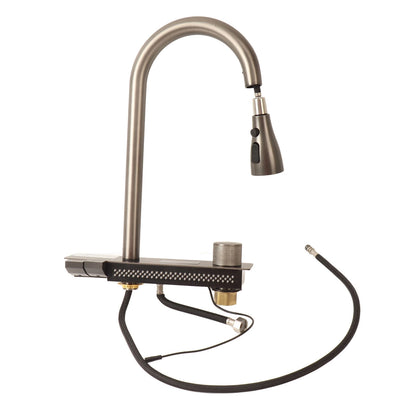 Küchenspüle unter der Theke, 68 x 45 cm, verdickter Edelstahl, Digitalanzeige, Küchenspüle, Küchenspüle, Unterbauwaschbecken