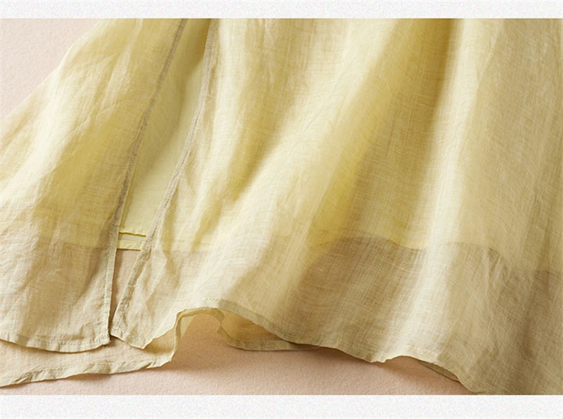 Sommer Druck Vintage Kleider Für Frauen 2025, Neue Casual Lange Dünne Atmungsaktive Kleid Femme Robe Büro Dame Arbeit Elegante Kleidung.