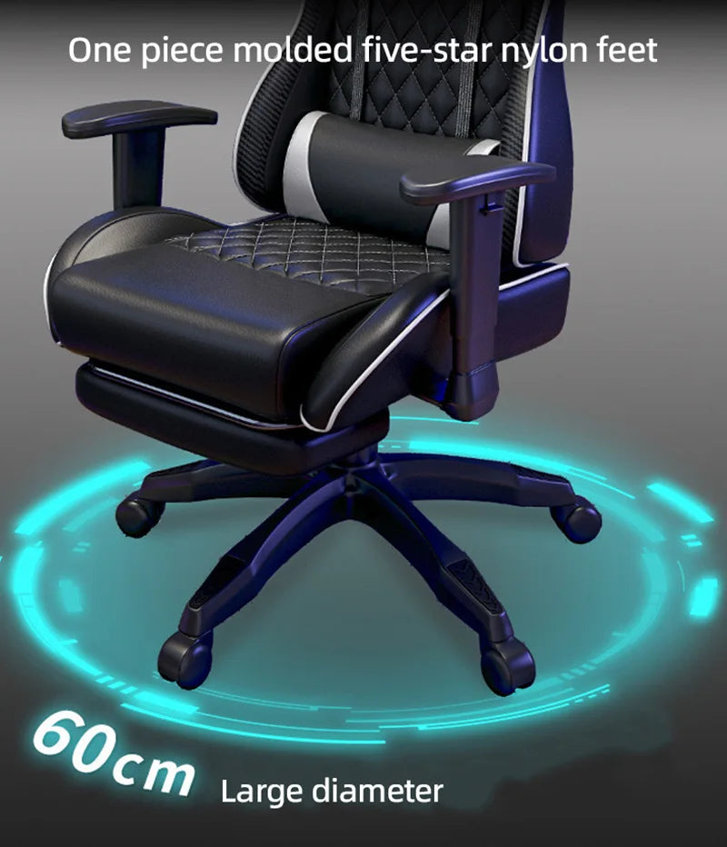 Gaming-Stuhl, Racing-Stil, ergonomischer Computer-Schreibtischstuhl, sitzender Heimcomputer, Gamer-Sofa, Studentenwohnheim, drehbarer Einzelstuhl