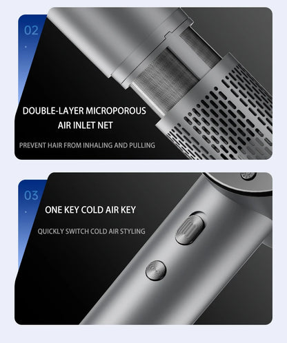 High Speed Electric Hair Dryer High Power 1600W Negative Ion Hair Care Fast Drying Low Noise No Hair Injury