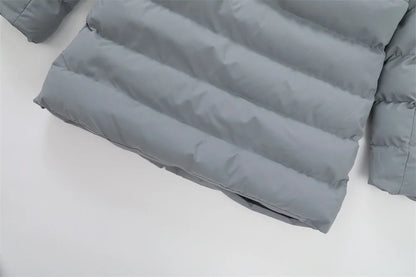 New Winter Men's Mid-Length Cotton-Lined Coat Business-Casual Windproof Warmth Fashionable Hooded Jacket Stylish Menswear