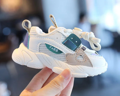 Sports Shoes Autumn Girls Boys Mesh Breathable Outdoor Shoes Children Casual Running Shoes Toddler Sneakers.