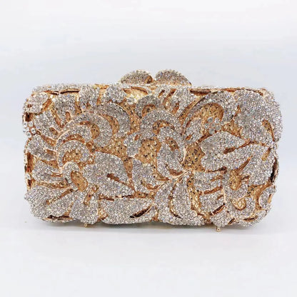 Diamond Dinner Hollow Rhinestone Banquet Clutch Bag Handtassen Dames Bolsos De Fiesta Para Mujer Boda Women's Rhinestone Handbag